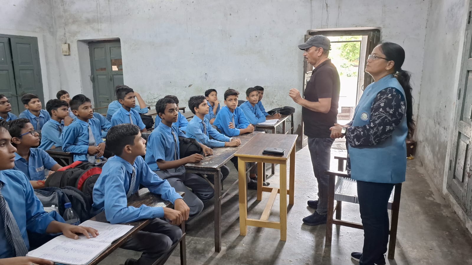 MEETING FOR ENVIRONMENT WITH STUDENT ECO COUNCIL OF SARDAR PATEL MUNCIPAL INTER COLLEGE